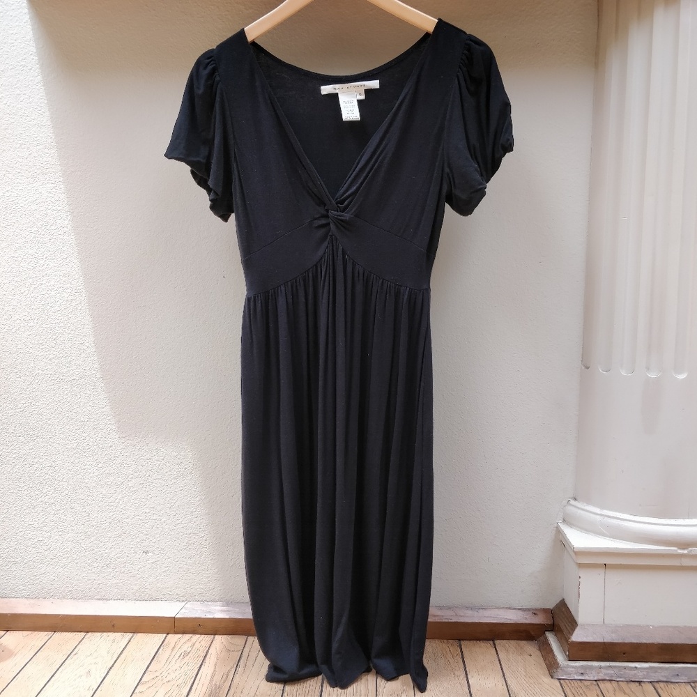 Black knot front dress